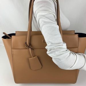 Tory Burch Parker Large Tan Leather Tote